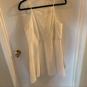 White eyelet dress